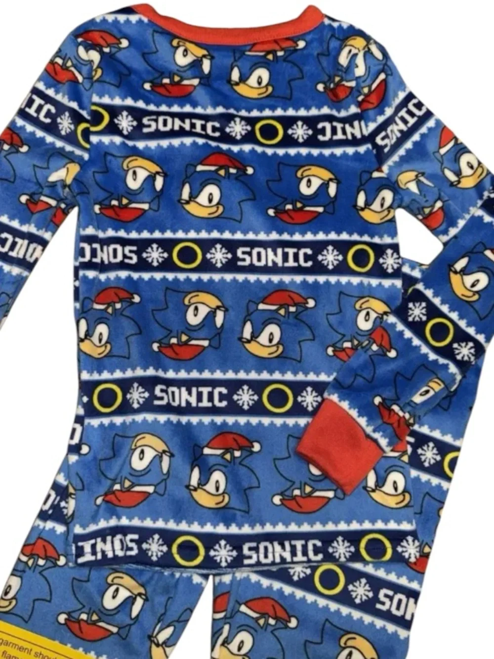 Sonic Kids' Blue Holiday Pajama Set NWT Size 6